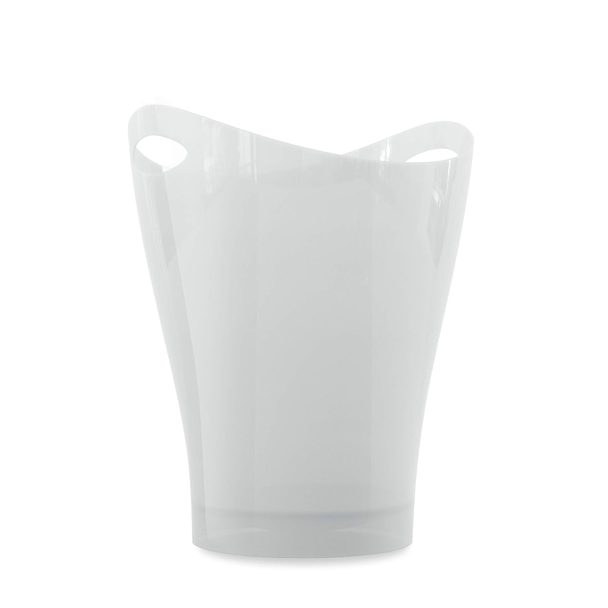 umbra Garbino Polipropileno - Papelera, Blanco metálico