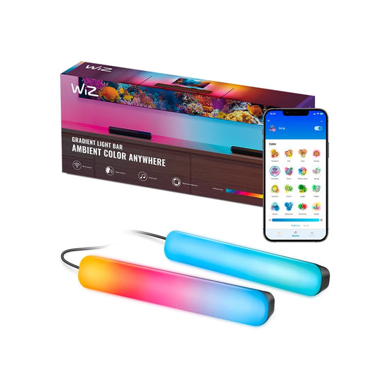 WiZ Barras Inteligetes con Luz Multicolor compatible con Alexa ideal para cualquier espacio de tu hogar.