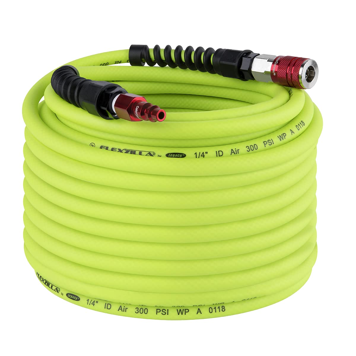 Legacy Flexzilla Pro Manguera de Aire Híbrida con Acoplador - Flexzilla con enchufe y acoplador - 1 - 4" (inches) x 100' (feet)
