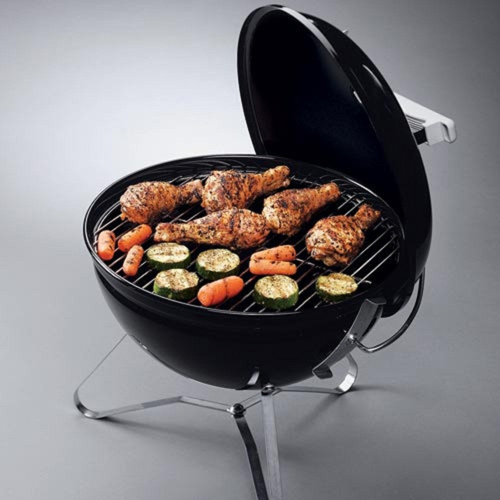 Weber 40020 Smokey Joe Premium 14-Inch Portable Grill | Portátil 14 pulgadas, carbón, capacidad 5 hamburguesas, esmaltado porcelana