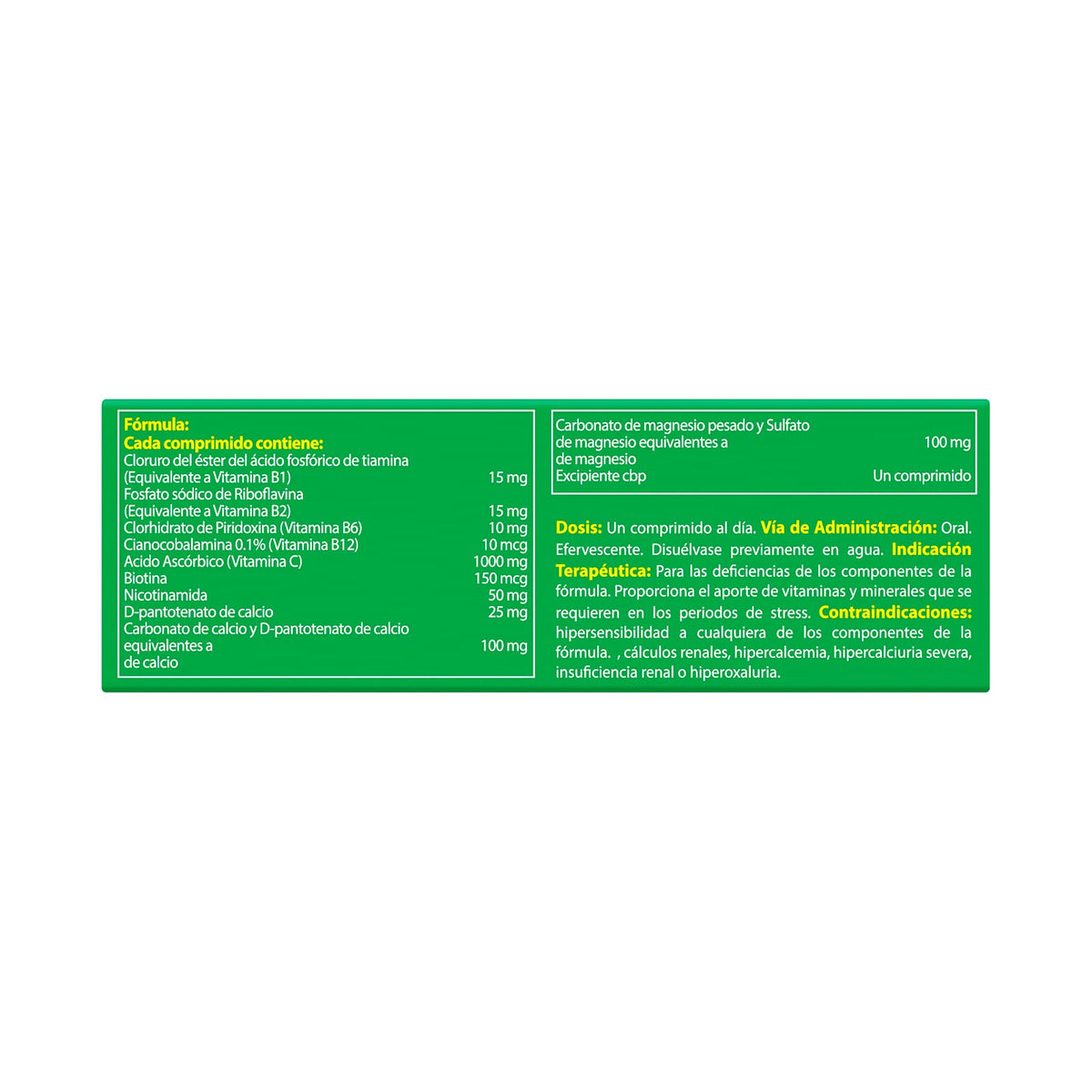Berocca Multivitamínico, Vitamina C, Minerales y Vitaminas del Complejo B que Contribuyen al Rendimiento Mental y Fisio, 10 Comprimidos