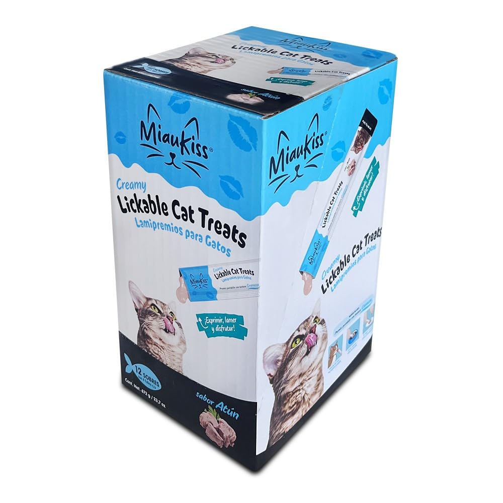 Miaukiss LICKABLE ATUN 56GR (Caja con 48 Tubos)