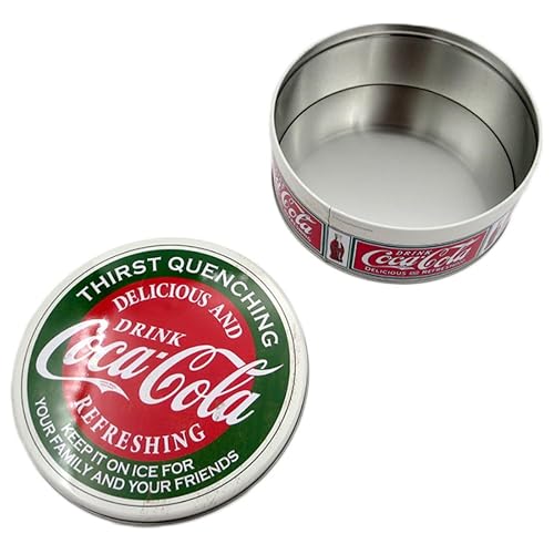 Distress Printed - Coca Cola - Lata de colección redonda