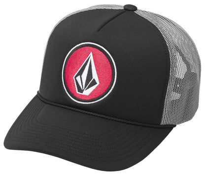 Volcom - Gorro de camionero de malla - Talla Única - Rojo salvavidas
