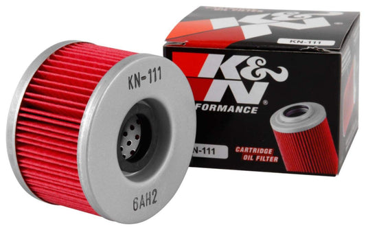 K&N Filtro de Aceite para Motocicleta Alto Rendimiento Premium Compatible con Honda KN-111, Negro