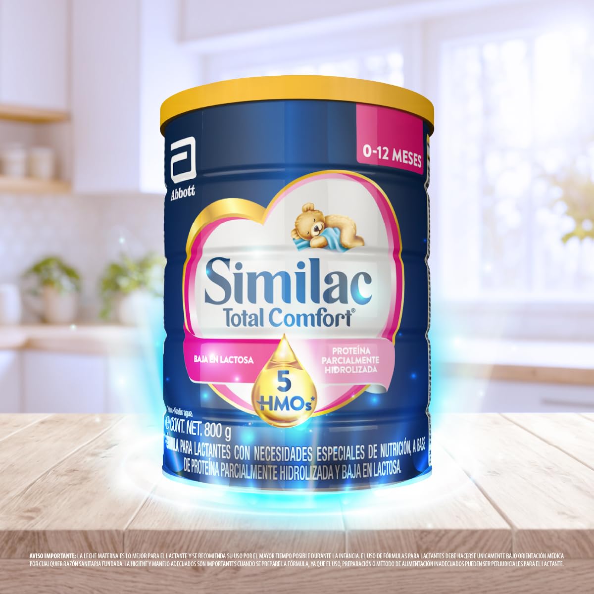 Similac Total Comfort 1 Formula Baja en Lactosa de 0-12 meses Pack 2x800g | Fórmula Etapa 1 para lactantes con necesidades especiales de nutrición a base de proteína parcialmente hidrolizada