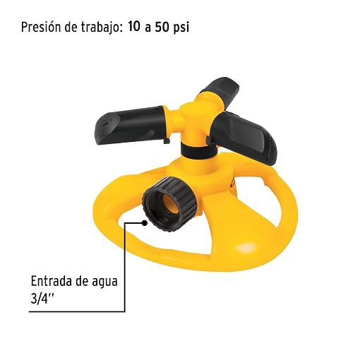 Pretul REG-2P, Regadera giratoria con 3 brazos, chorro fino, Pretul