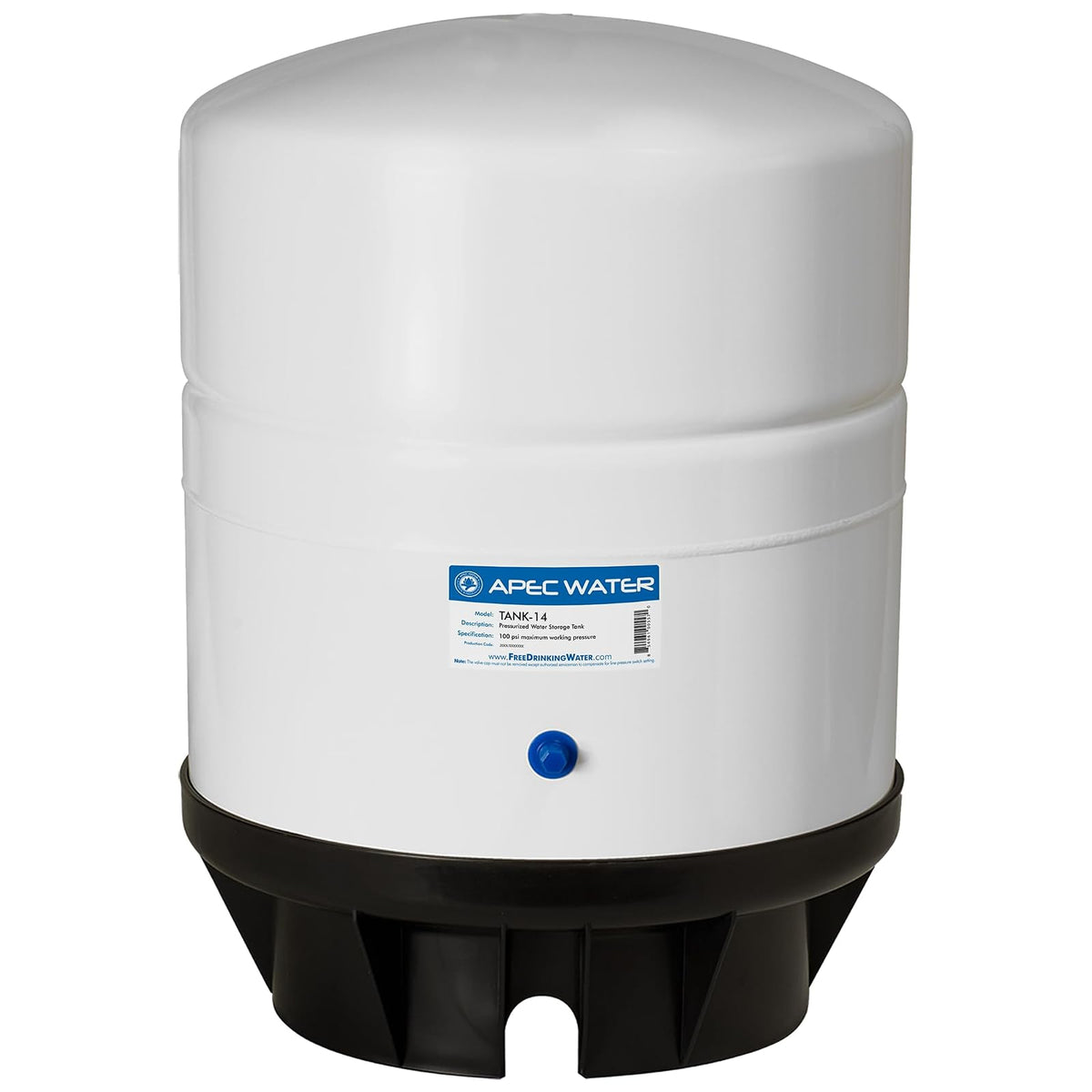APEC TANK-14 Tanque de almacenamiento de agua de ósmosis inversa prepresurizada de 14 galones