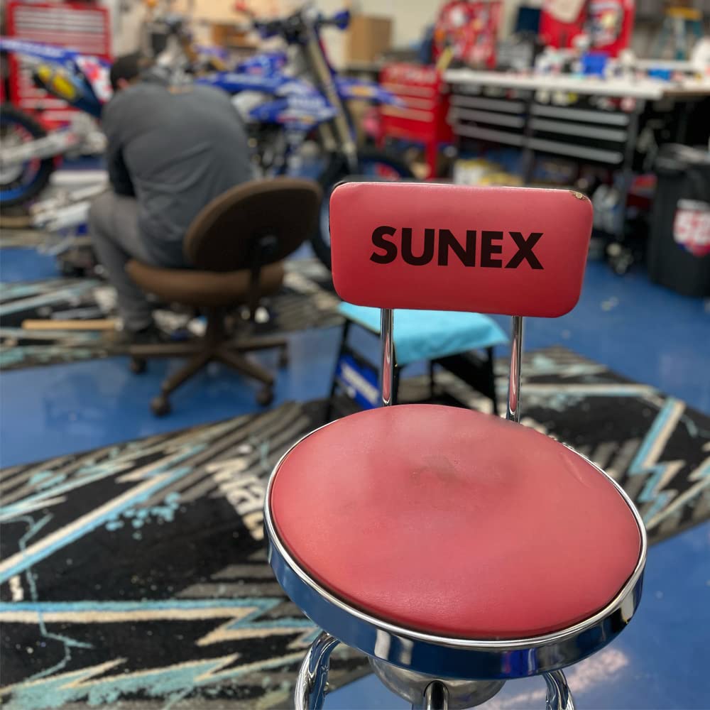 Sunex 8516 Hydraulic Shop Stool, Chrome