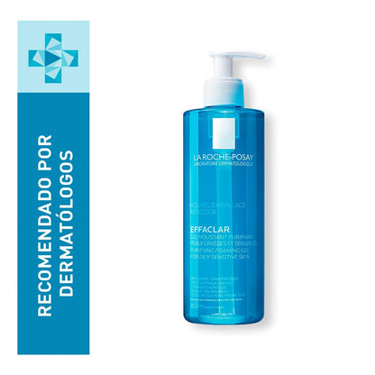 La Roche-Posay Effaclar Gel Limpiador Purificante Anti-Imperfecciones 400ml | Limpiador Dermatológico, Controla Exceso de Sebo, Piel Mixta a Grasa con Tendencia Acneica, Rostro y Cuerpo