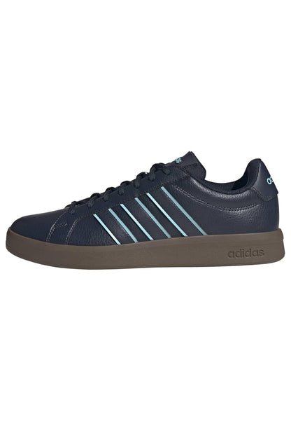 adidas Tenis Casual Grand Court Base 3.0 para Hombre - 30.5 cm - Azul