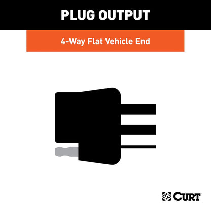 CURT 56519 - Arnés de cableado personalizado para remolque de 4 pines, se adapta a Honda Pilot