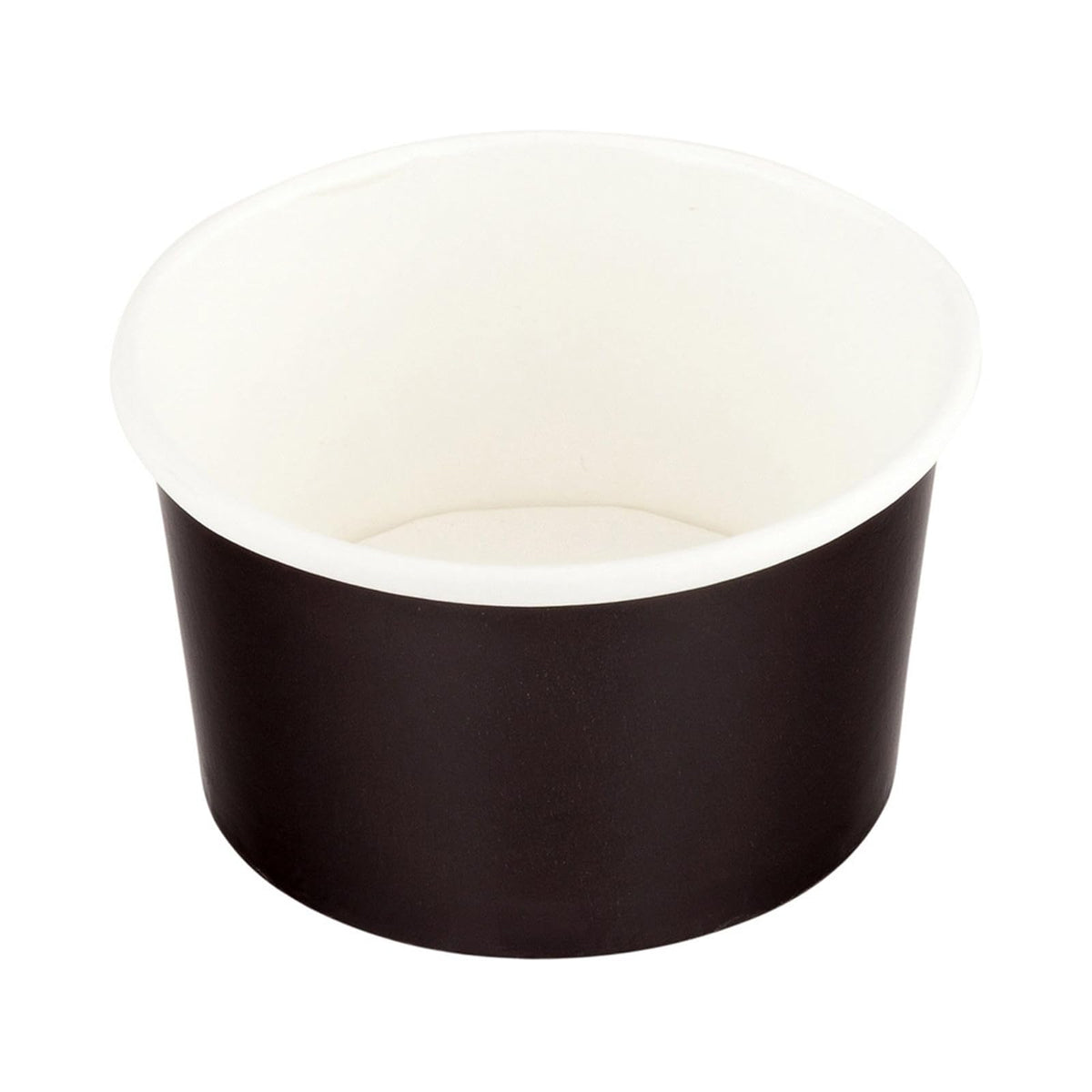Restaurantware 200-CT Disposable Ice Cream Cups, Coppetta Small Hot and Cold To Go Cups, Black, 3 oz
