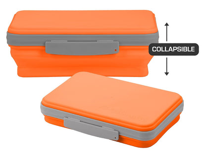 It's Academic Flexi - Caja de almacenamiento con tapa, diseño plegable para manualidades y material escolar, color naranja