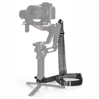 NEEWER Correa Hombro para Gimbals RS4 y RS3; Cinturón Acolchado Ajustable con Placa Base Liberación Rápida y Hebilla QD; Compatible con dji RS4 RS4Pro RS3 RS3Pro RS2 Sling Handle, Gris, GA016