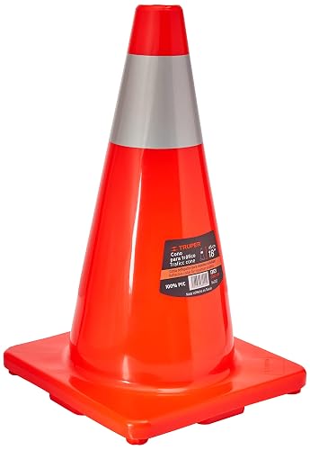Truper CONO-45R, Cono de precaución, 45 cm con reflejante