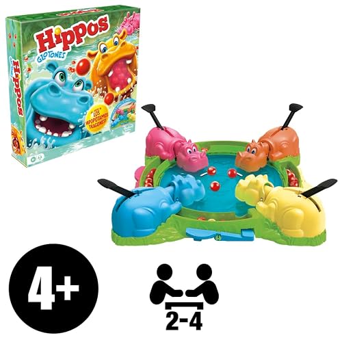 Hasbro Hippos Glotones Juego Preescolar 2-4 Jugadores 3+ años