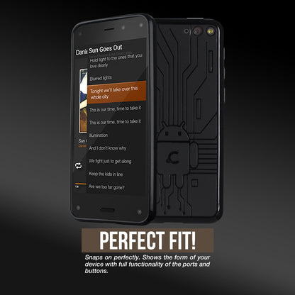 Cruzerlite Caso Bugdroid Circuito TPU para el Fire, Azul