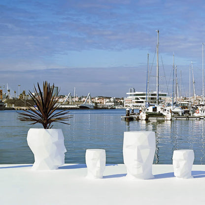 Vondom 49068 Maceta Adán Nano Color Blanco, 1 Pieza