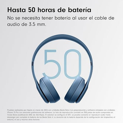 Beats Solo4 - Auriculares supraaurales inalámbricos - Azul Pizarra