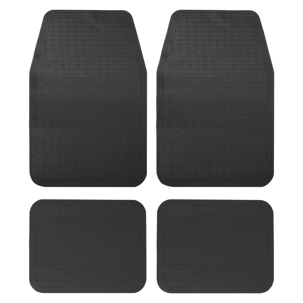 Surtek TA4N Juego de tapetes para Auto, 4 Piezas, Color Negro