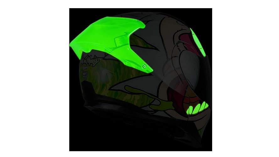 KOV Casco Rick Y Morty Apex ABATIBLE para Moto FOTOLUMINISCENTE Certificado