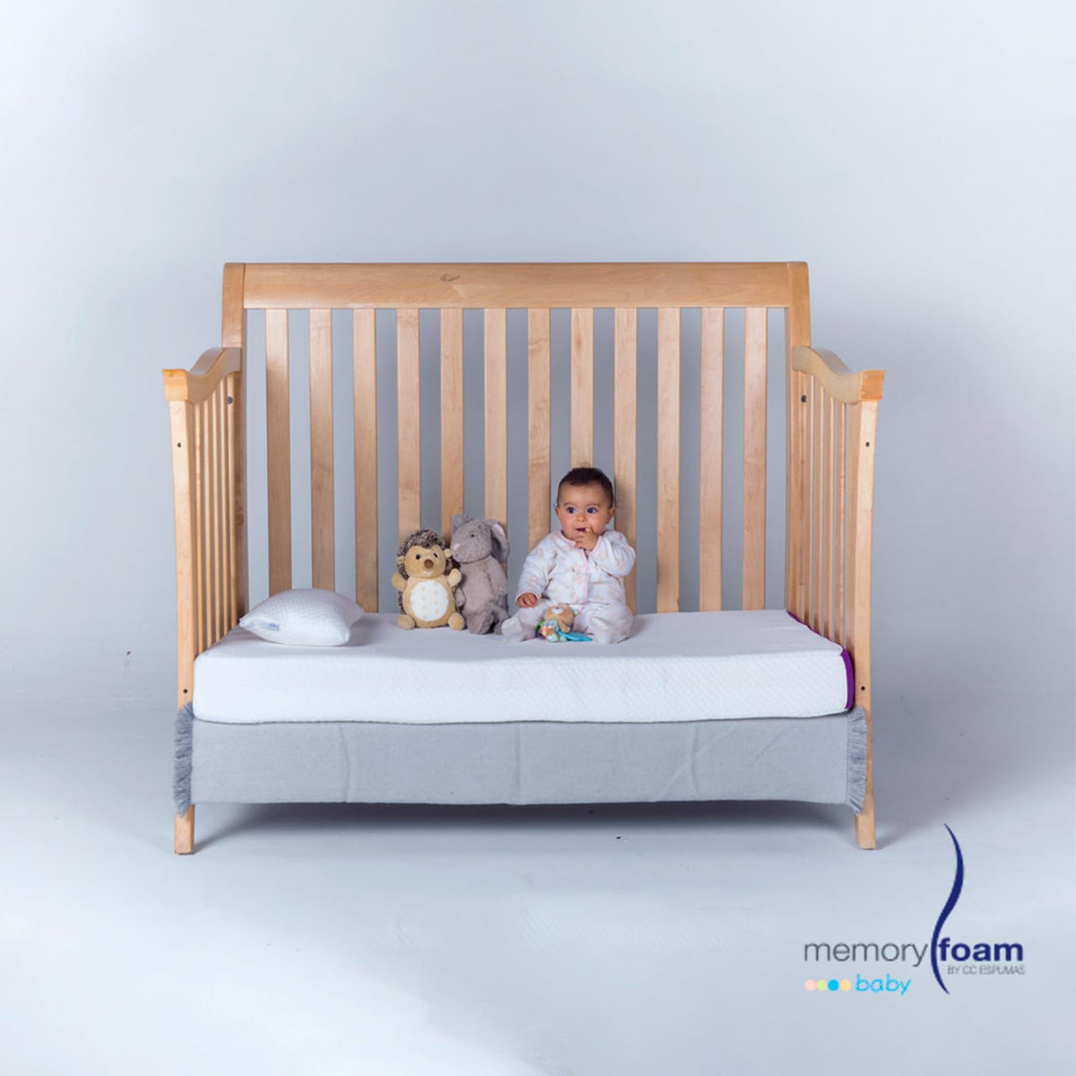 MEMORY FOAM BABY | Colchón de Cuna Para Bebé Baby Good – Firmeza Media/Suave - 140 x 95 x 15 cm – Hecho de Espuma de Poliuretano