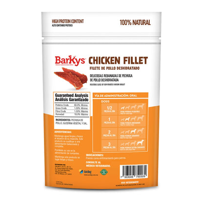 Barkys Filete de Pollo Deshidratado para Perros 500 Grs