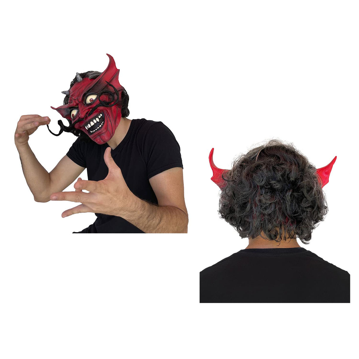 REV Number of the Beast Devil, Máscara Original de la Banda de Iron Maiden, Máscaras Oficiales del Album y de la Canción de Number of the Beast Ideal para Halloween