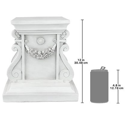 Design Toscano NG314105 - Elevador de Base para jardín, tamaño Mediano, zócalo clásico