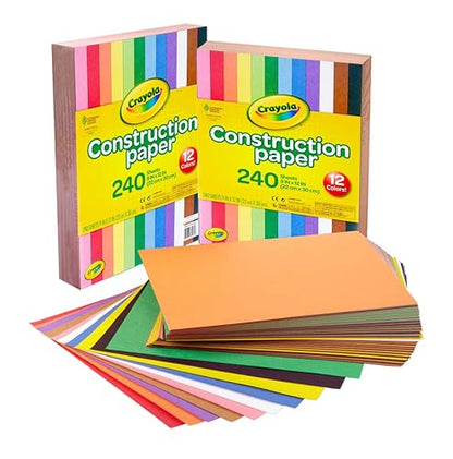 Crayola Construction Paper, 240 Count, 2-Pack