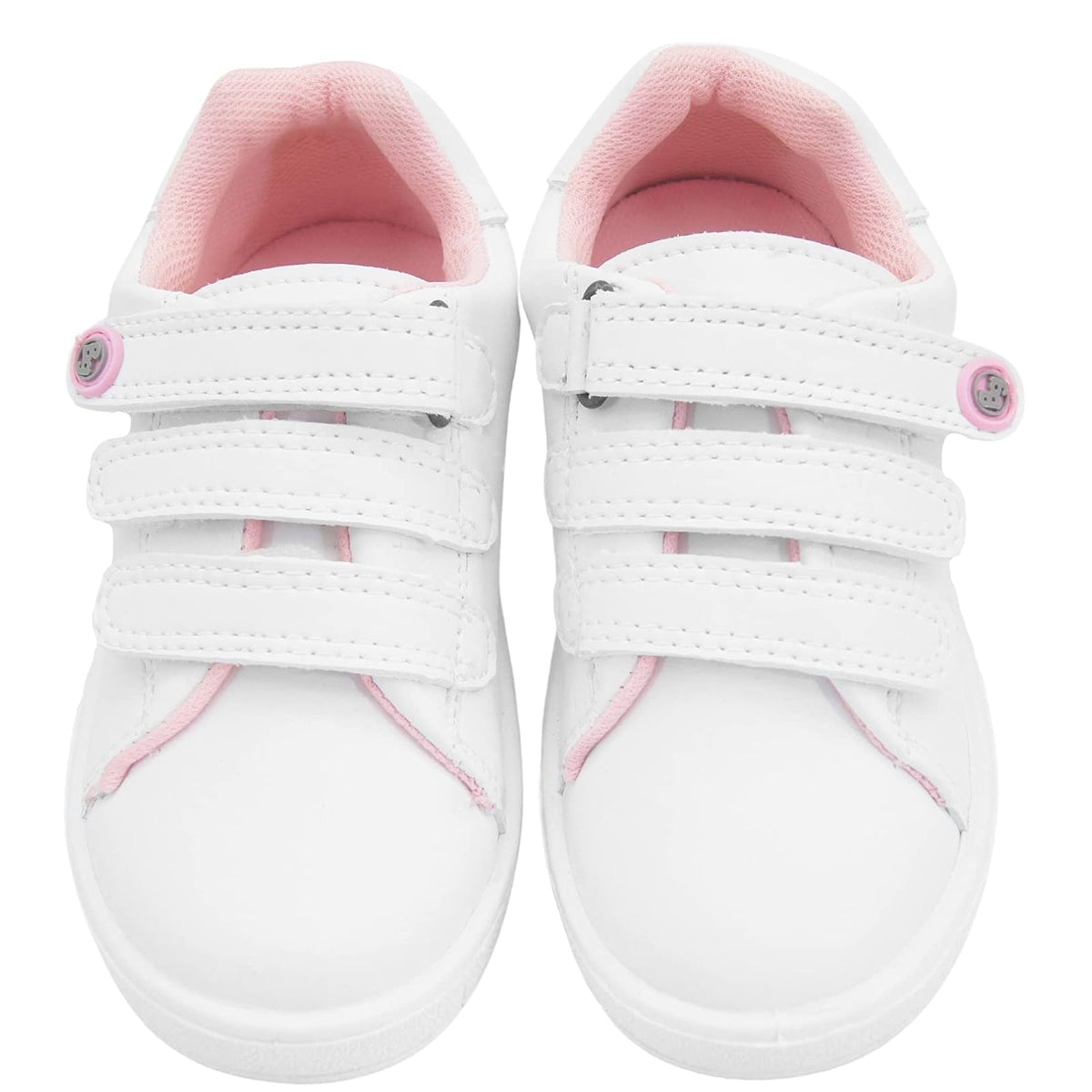 Bubble Gummers Geometría Rosa-Blanco Tenis altos para Niñas