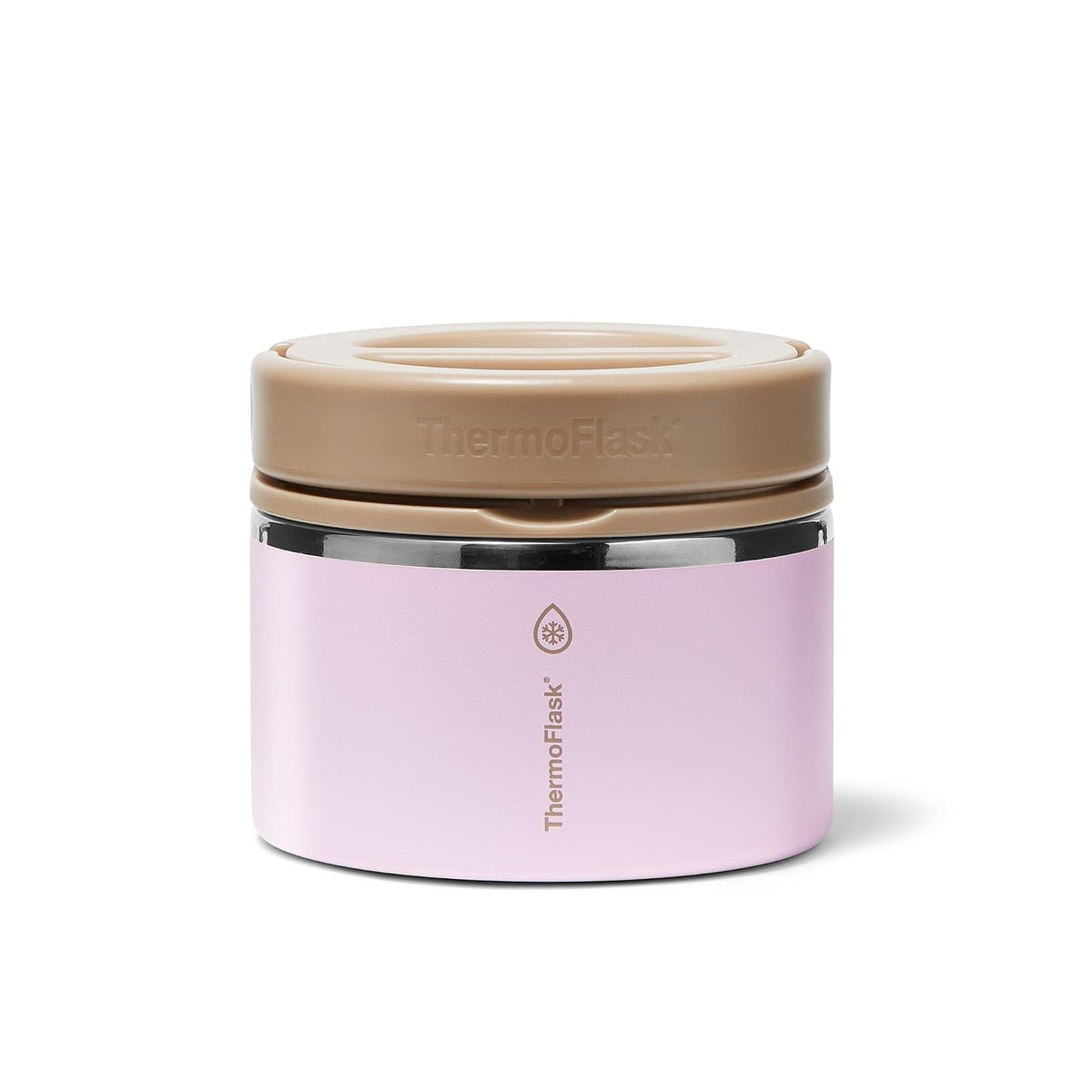 ThermoFlask Tarro Térmico para Alimentos de Doble Pared, Piedra Arenisca - Arenisca Blush - 354,88ml - 1