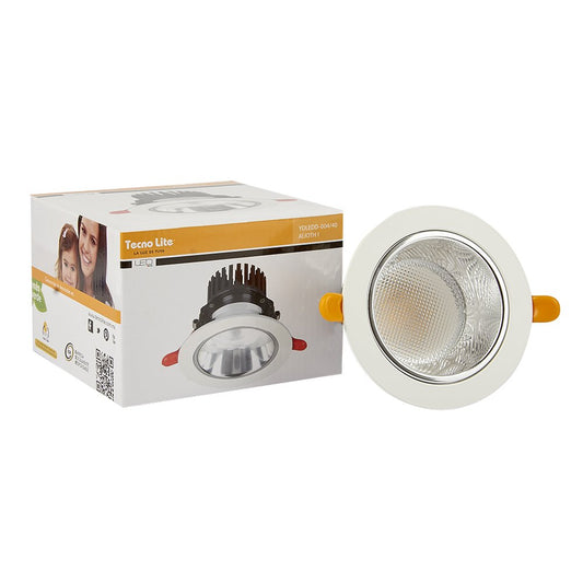 Tecnolite - Lámpara de interior LED atenuable para empotrar, 13 W, Luz blanca neutra
