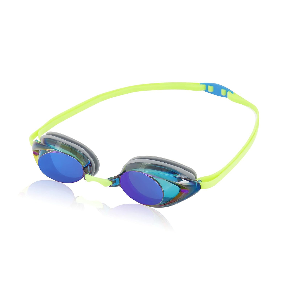 Speedo, Goggles de Natación Efecto Espejo Vanquisher 2.0, 7750127, Unitalla - talla única - Momentum - Cobalto - Esmeralda