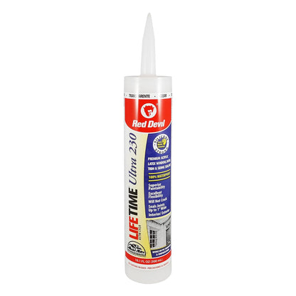 Red Devil Sellador de Látex Acrílico Elastomérico 298 ml - Claro - 298.69 ml (10.1 oz) - Paquete de 1 unidad
