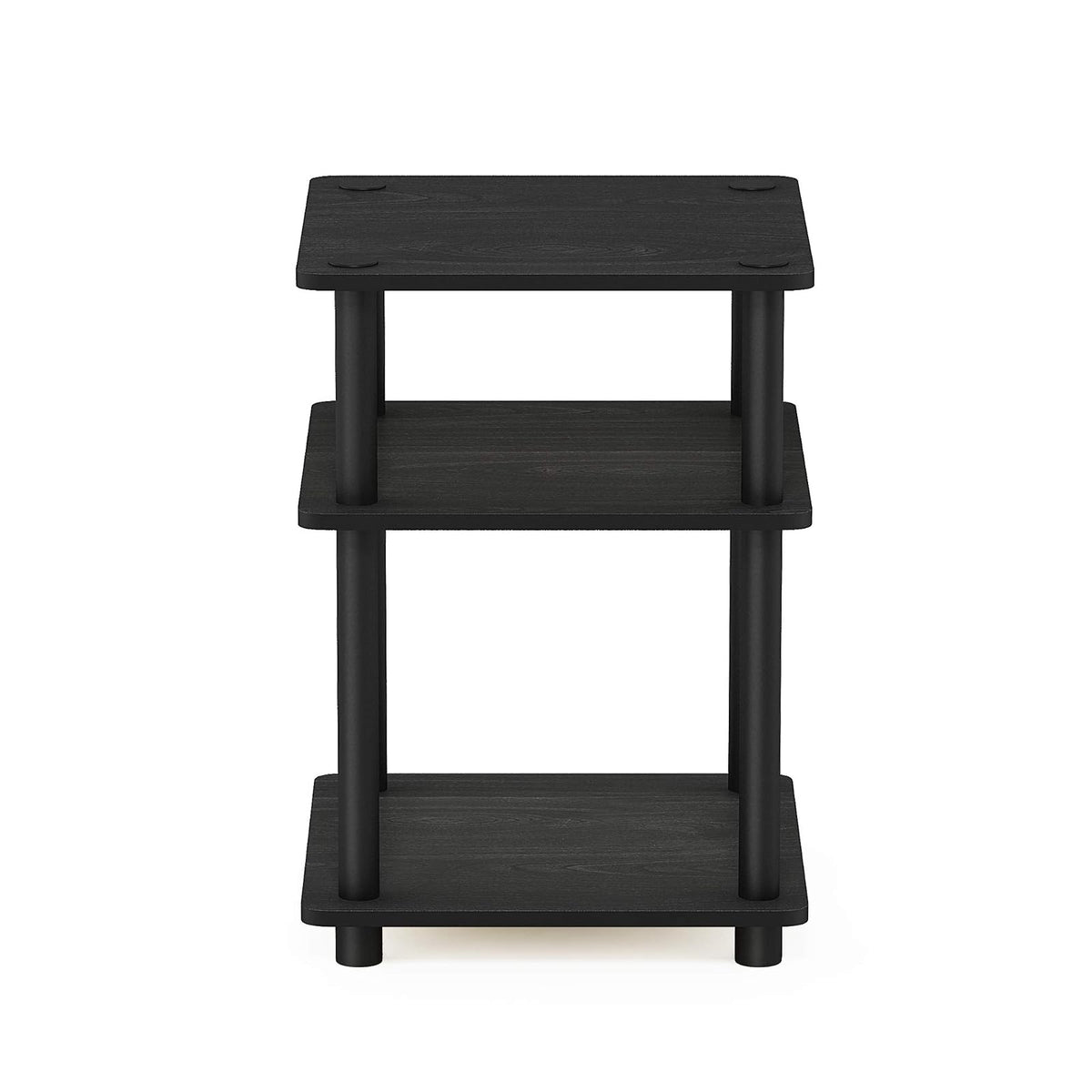 Furinno Turn-N-Tube Estante Multiusos de Ensamble Rápido, Negro
