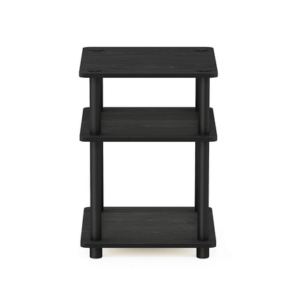 Furinno Turn-N-Tube Estante Multiusos de Ensamble Rápido, Negro