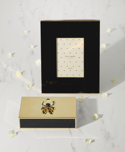 Kate Spade New York Make It Pop - Caja floral grande, color negro