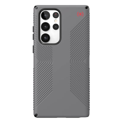 Speck - Funda Negra para Samsung Galaxy S22 Ultra - Protección contra caídas, Agarre Extra, Resistente a los arañazos y absorción de Golpes para Galaxy S22 Ultra - Funda Delgada, Agarre - Gris