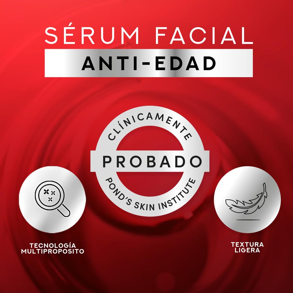 POND'S Sérum Facial Age Miracle Ultimate Youth con Hexyl-Retinol para una piel más firme, luminosa y joven, disminuye las líneas de expresión y las manchas 30 ml