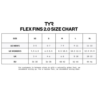 TYR - Aletas Flexibles Unisex para Adultos 2.0