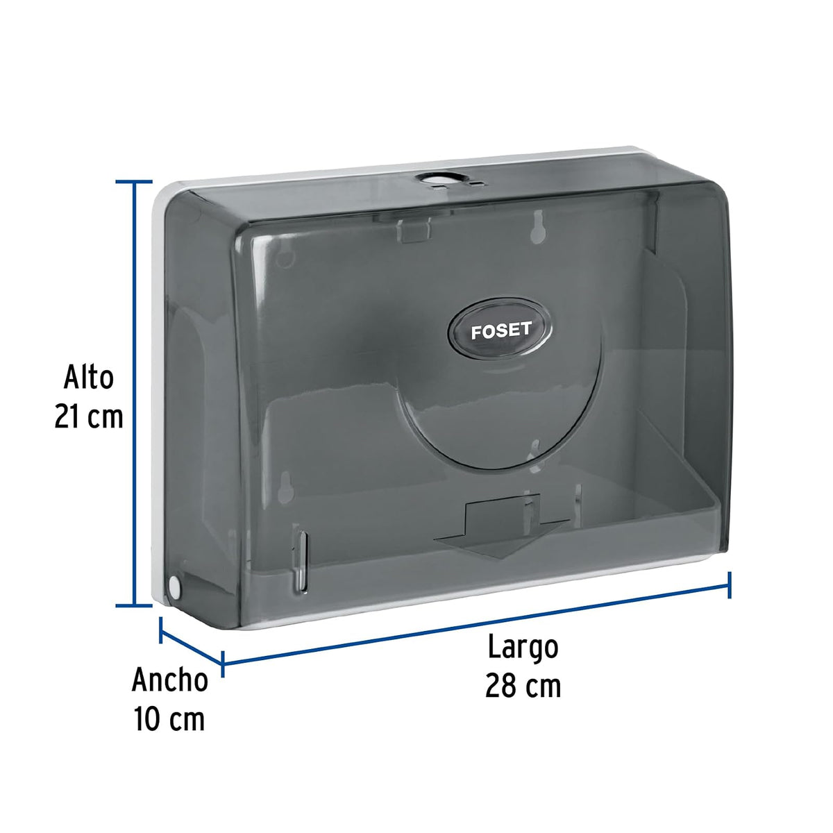 Dispensador p/Toallas Papel, Humo, Basic