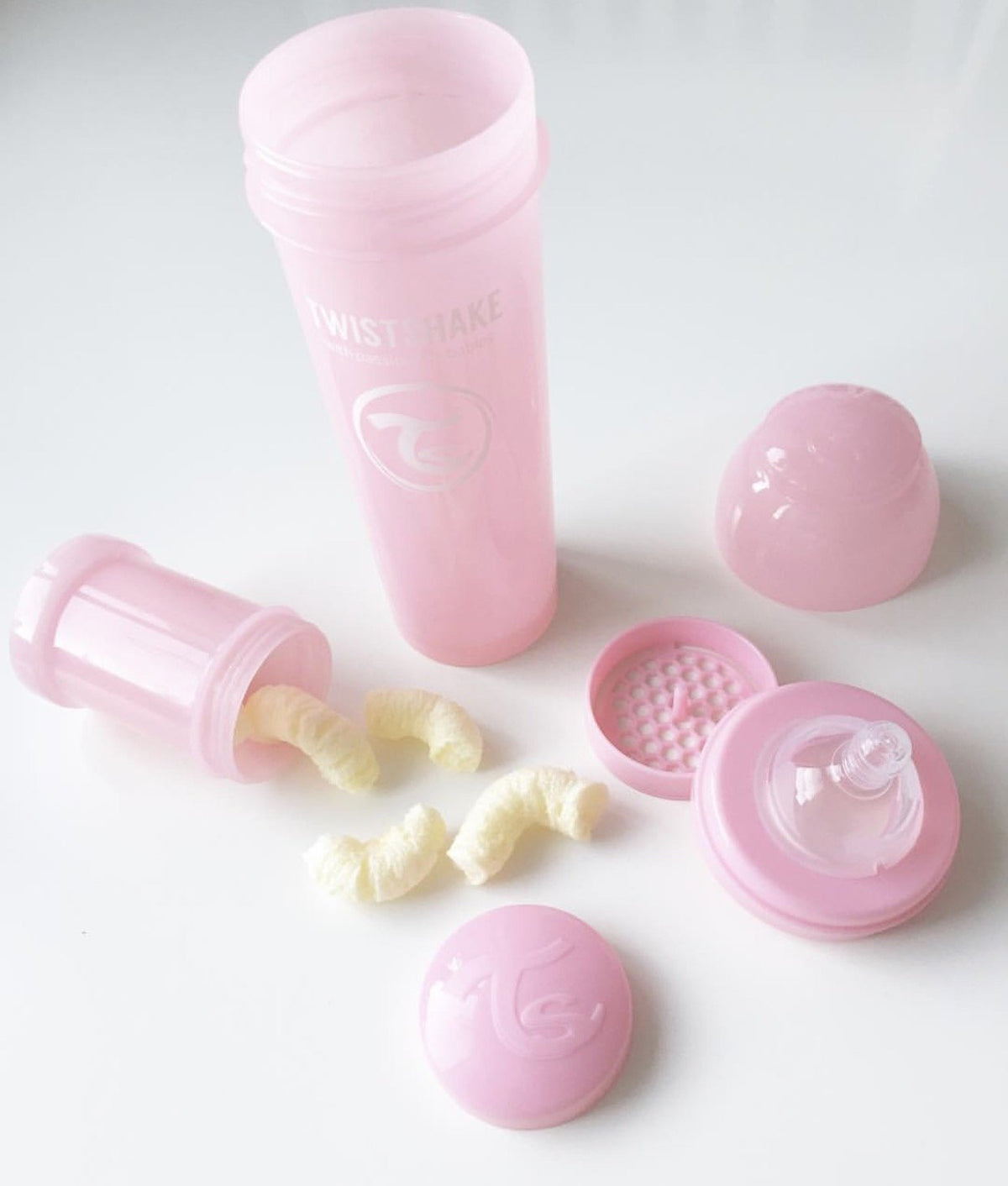 Twistshake Biberón Anticólicos de 330 ml | Tetina de Silicona Similar al Pecho | Mamila de Flujo Rápido 4+ Meses | Hecho de Plástico Libre de BPA | Ideal para Lactancia Normal| Piezas Intercambiables