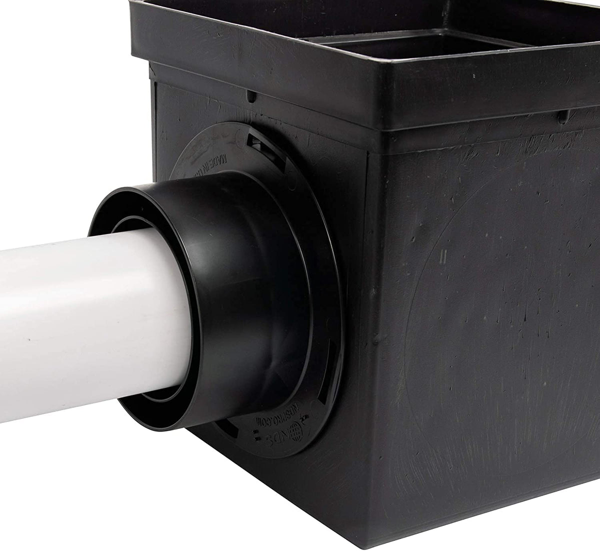 NDS Kit de Drenaje Cuadrado 9 pulgadas con Lavabo, 2 Adaptadores y Rejilla Negra