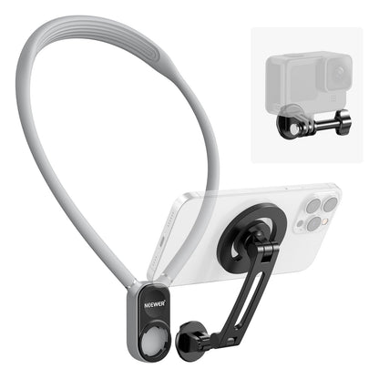 Neewer Soporte Magnético de Cuello para Cámara de Acción - GP-16(Gris)