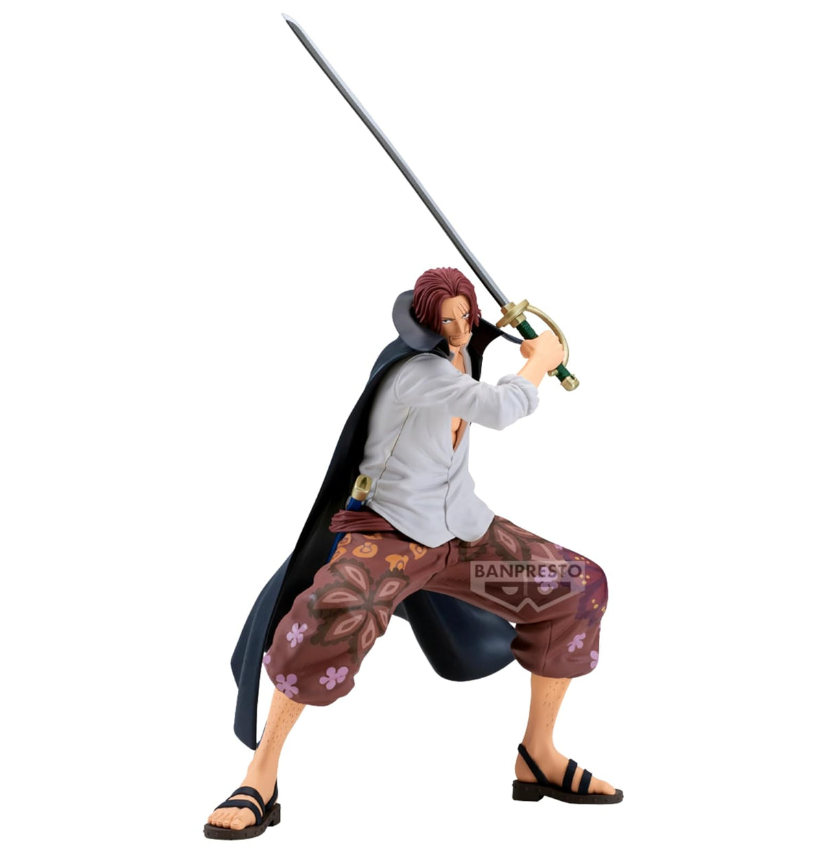 Banpresto - One Piece Shanks Grandista Figura de colección 8.7 Pulgadas - Estatuilla Anime con Espada, Pose dinámica y Acabado Premium para exhibición