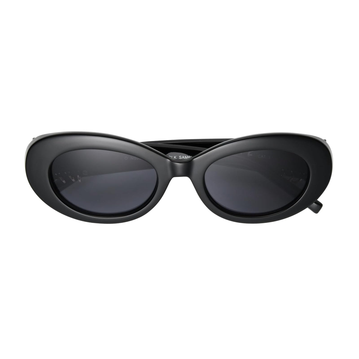 Betsey Johnson Women's Lucky Charm Oval Sunglasses, Black, 36 mm