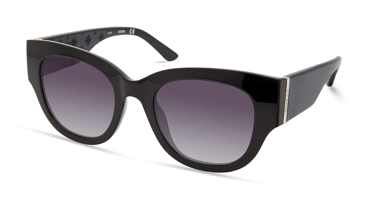 GUESS Gua00013 Gafas mujeres - 50mm - Negro brillante - humo degradado.
