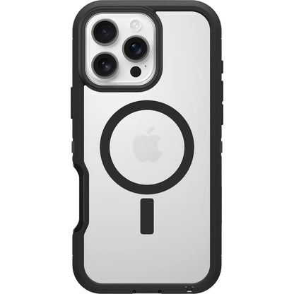 OtterBox - Funda Transparente para iPhone 16 Pro MAX Defender Series XT - Lado Oscuro (Unidad única se envía en Bolsa de plástico)